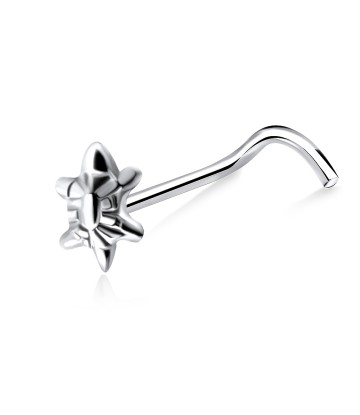 Turtle Shaped Silver Curved Nose Stud NSKB-86